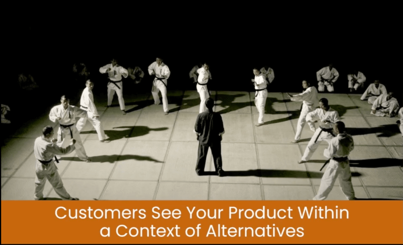 Customers see your product within a context of alternatives