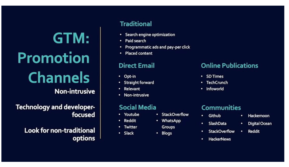 So while some of the traditional methods work, such as search engine optimization, and paid search, as I mentioned before, employing things like Pay Per Click campaigns and placed content need to be within publications that focus specifically on developers interests and needs, and some of those I've listed here. 