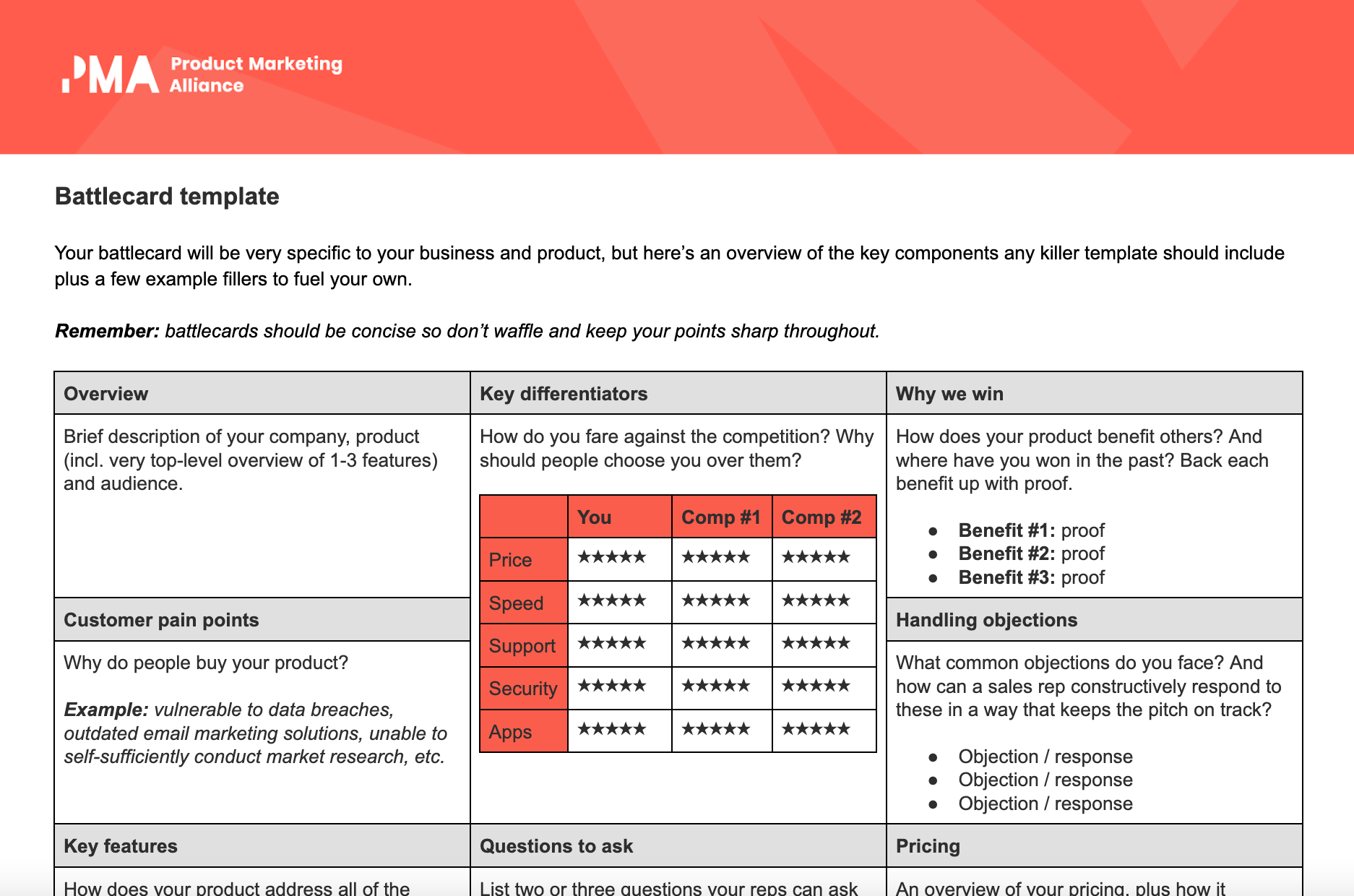 sales battlecard template