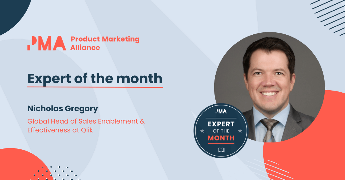 Expert of the month, April 2023 | Nicholas Gregory, Global Head of Sales Enablement & Effectiveness at Qlik