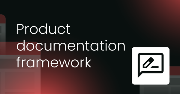 Product documentation framework