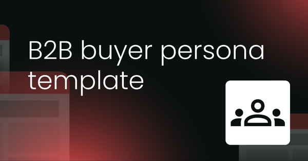 B2B buyer persona template