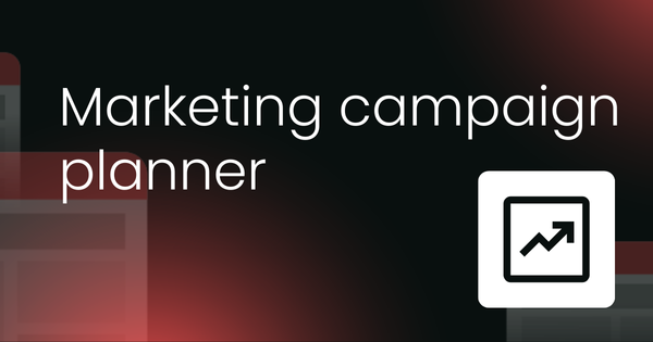 Marketing campaign planning template