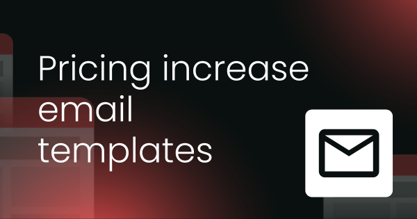 Price increase email templates