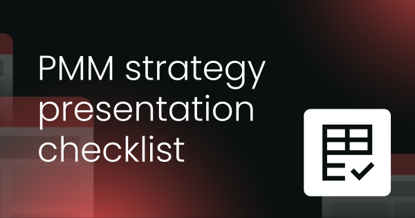 Product marketing strategy presentation checklist