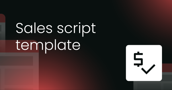 Sales script template