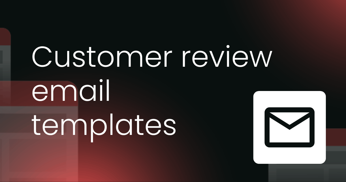 Requesting a review email templates