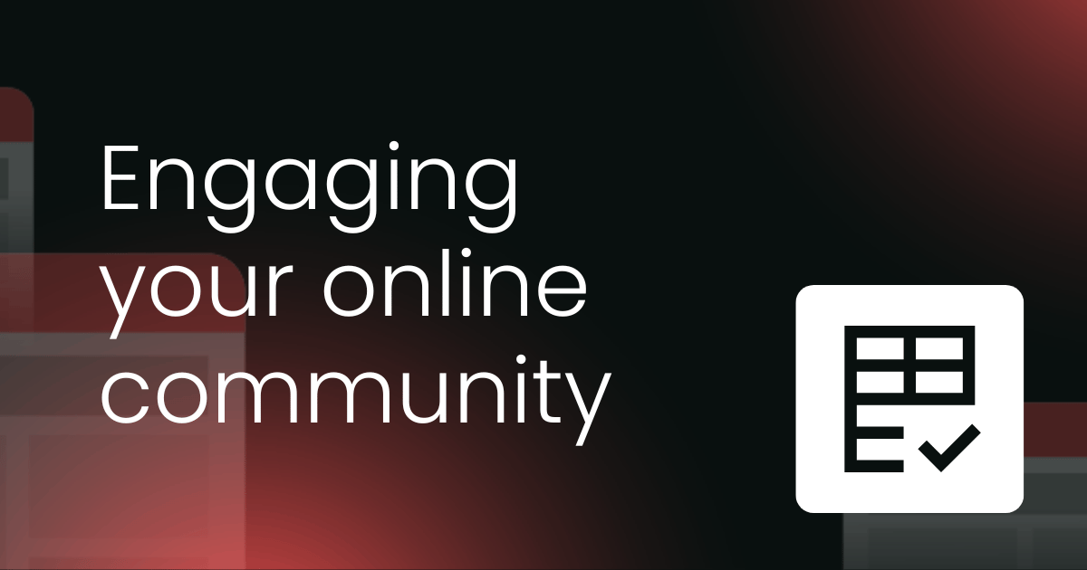 Engaging your online community [checklist]