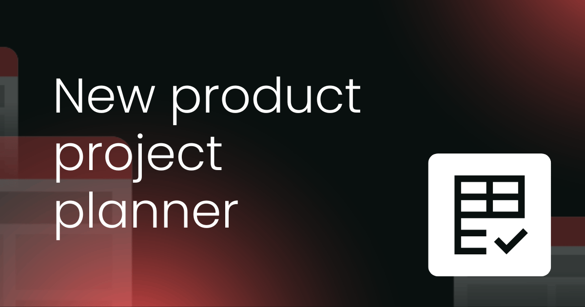 New product project planner