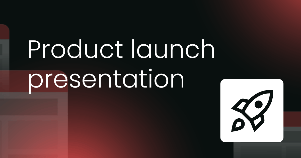 Product launch presentation template