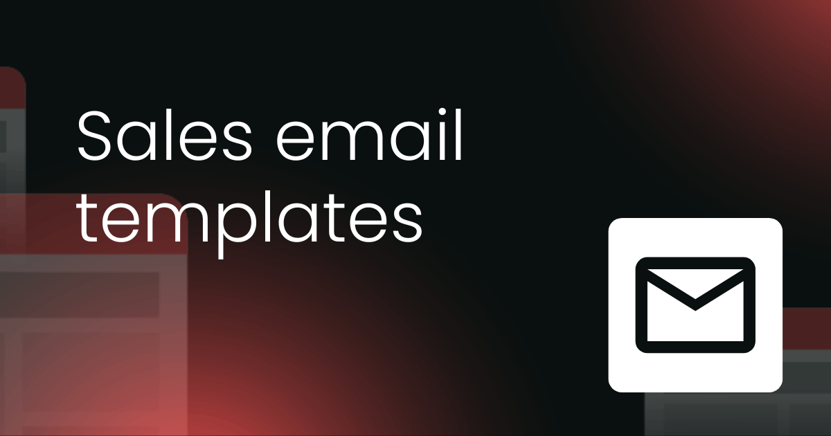 Sales email template collection